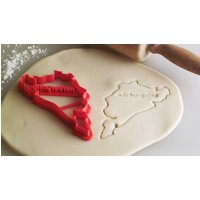 Nürburgring Rennbahn Cookie Cutter Nürburgring Rennbahn Cookie Cutter von RedRocketLabs