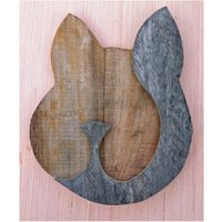 Altholz Wandkunst - Katze von RedSketchDecor