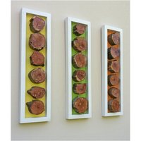 Moderne, Aufgearbeiteten Holz Scheiben Wand Kunst von RedSketchDecor
