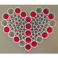 Valentinstag-Pvc-Herz-Kranz von RedSketchDecor
