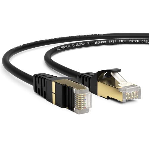 20m CAT 7 Netzwerkkabel Gigabit Ethernet LAN Kabel - 10Gbit/s - Patchkabel - Flexibles Cat.7 Rohkabel S FTP Schirmung mit RJ 45 Stecker Vergoldet - für Router, Modem,Switch, PS4, PS5, Access Point von RedStar24