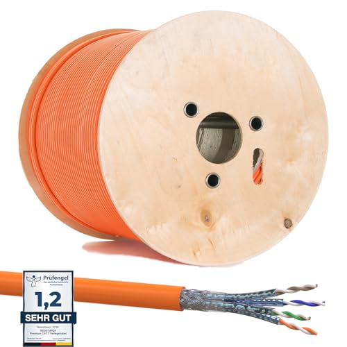 RedStar24 CAT 7 Verlegekabel 500m Netzwerkkabel Datenkabel LAN CAT7 Kabel Kupfer Installationskabel CAT.7 Gigabit S/FTP Kat.7 Halogenfrei PIMF POE 10Gbit Netzwerk Verkabelung Ethernet Simplex 500m RedStar24 CAT 7 Verlegekabel 500m Netzwerkkabel Datenkabel LAN CAT7 Kabel Kupfer Installationskabel CAT.7 Gigabit S/FTP Kat.7 Halogenfrei PIMF POE 10Gbit Netzwerk Verkabelung Ethernet Simplex 500m von RedStar24
