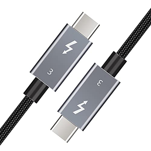 Thunderbolt 3 70cm Kabel | unterstützt 100W Leistung | Ladekabel / 40Gbps Datentransfer, USB-C auf USB-C, kompatibel mit externen SSD, eGpu Typ-C MacBooks, Dell, iPad Pro 2020, Pixel, Hub Docking 0,7m von RedStar24