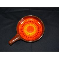 Vintage Keramik Schaleelly&wilhem Kuchrot-Orange 60S Wgp von RedTigerRetro