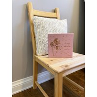 Handgefertigte Lindenholz Plakette Mit Pusteblumen Wunsch - Perfekte Andenken Zum Schulabschluss, Neues Baby Mädchen Anpassbar, Rosa/Weiss Handgefertigte Lindenholz Plakette Mit Pusteblumen Wunsch - Perfekte Andenken Zum Schulabschluss, Neues Baby Mädchen Anpassbar, Rosa/Weiss von RedTinRoofShop