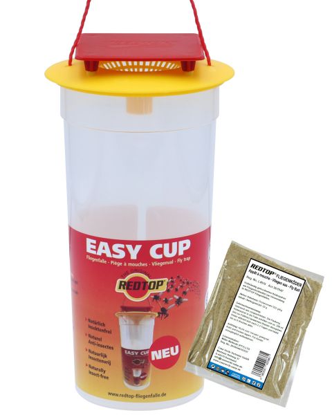 RedTop Fliegenfalle Easy Cup - Fliegenabwehr - Fliegenfänger für de... von RedTop