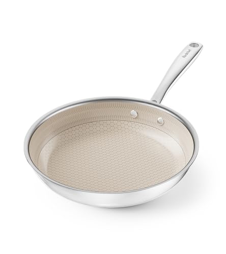 Redchef Keramik-Bratpfanne, Hybrid-Antihaft-Pfanne, dreilagige Edelstahl-Pfanne, kühlbleibender Griff, ungiftig, PTFE/PFAS/PFOA-frei, spülmaschinen-/ofenfest, kompatibel mit allen Herdplatten, 24 cm Redchef Keramik-Bratpfanne, Hybrid-Antihaft-Pfanne, dreilagige Edelstahl-Pfanne, kühlbleibender Griff, ungiftig, PTFE/PFAS/PFOA-frei, spülmaschinen-/ofenfest, kompatibel mit allen Herdplatten, 24 cm von Redchef
