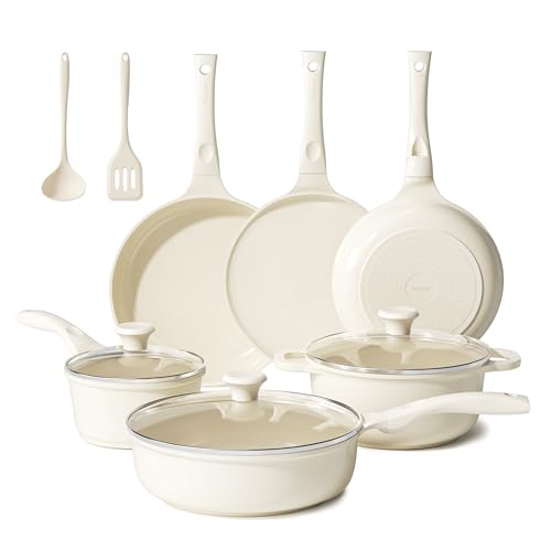 Redchef Töpfe Set 11-Teilig Keramik Topfset Induktion mit Crepe Pfanne, Antihaft Beschichtung Bratpfanne Set, PTFE-frei PFAS-frei PFOA-frei, Kratzfest Spülmaschinenfest Redchef Töpfe Set 11-Teilig Keramik Topfset Induktion mit Crepe Pfanne, Antihaft Beschichtung Bratpfanne Set, PTFE-frei PFAS-frei PFOA-frei, Kratzfest Spülmaschinenfest von Redchef