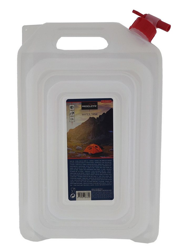 Redcliffs Outdoor Kanister Wasserkanister faltbar, 13 L (Stück, 1 St., Wasserkanister), Wasserbehälter Fasserfass Camping Wasservorrat von Redcliffs Outdoor
