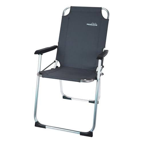 Redcliffs Alu-Klappstuhl, 51 x 90 x 54 cm, bis max. 110 kg, anthrazit von Redcliffs