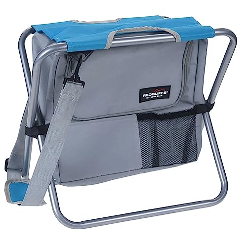 Redcliffs - Tragbarer Faltbarer Campinghocker mit Kühltasche von Redcliffs