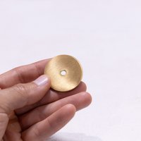 Runde Rückplatte Aus Massivem Messing Gebürstete Gold Knob & Pull Hardware Runde Rückplatte Aus Massivem Messing Gebürstete Gold Knob & Pull Hardware von RedefineHardware