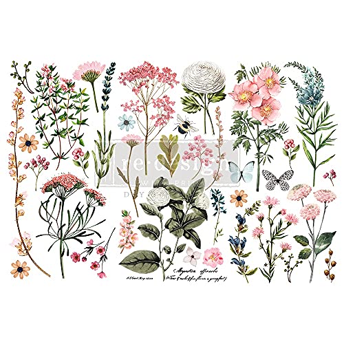 Prima Marketing Re-Design Decor Transfers 6"X12" 3/Sheets-Botanical Paradise -RE653378 von Redesign with Prima