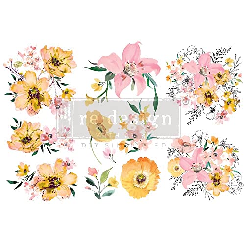 Re-Design Transfers 6 x 12 3/PKG WTRCL, Aquarell Lush, (656058) von Redesign with Prima