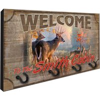Personalisierte Deer Kabine Schlüsselbrett Rack Von Redeye Laserworks von RedeyeLaserworks