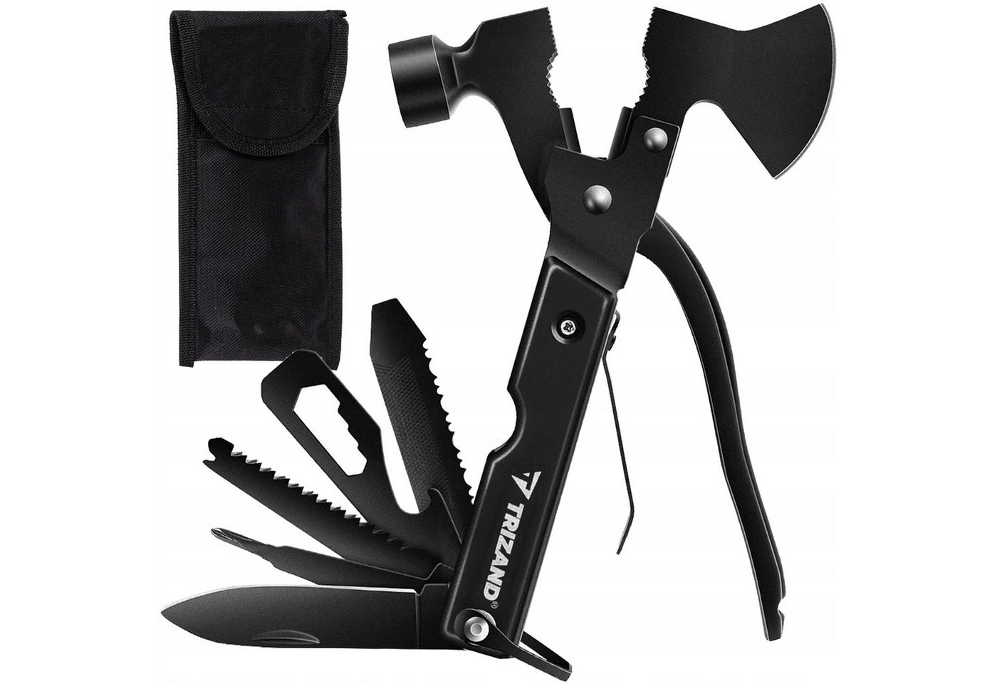 Redfink Multitool 17in1 Multifunktionswerkzeug Axt Hammer Zange Multitool Taschenmesser Redfink Multitool 17in1 Multifunktionswerkzeug Axt Hammer Zange Multitool Taschenmesser von Redfink