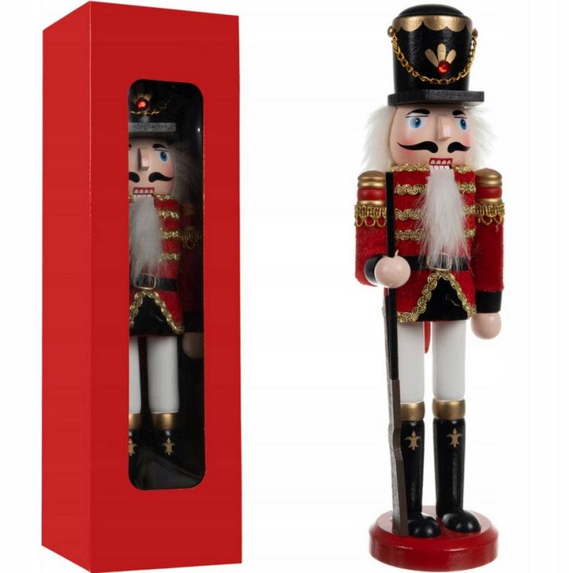 Redfink Nussknacker Nussknacker Weihnachtsfigur 30cm - Traditionelle Dekoration von Redfink