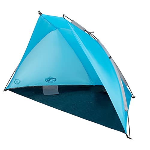 Strandmuschel Pop Up Zelt selbstaufklappbar – Leichtes Strandzelt mit UV-Schutz, Schnellaufbau, kompakt, für Strand, Camping & Outdoor von Redfink