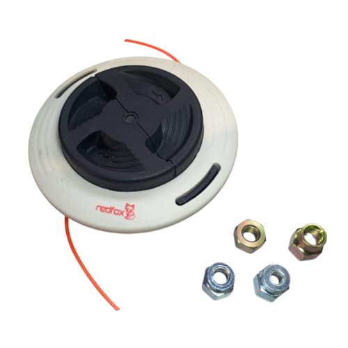 REDFOX Red Fox AutoCut C26-2 Motorsense, kompatibel mit Stihl FS55 FS56 FS70 FS74 FS76 FS80 FS85 FS90 FS94, 4 Adapter, Schwarz von Redfox