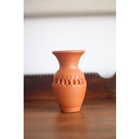 Handgemachte Terrakotta Vase von RediscoveredRoots