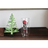 Holly Hobbie Sammlerstück Weihnachten Limited Edition Coca-Cola Glas von RediscoveredRoots