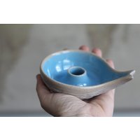 Light Blue Pigeon Forge Keramik Kerzenhalter, 2Er-Set von RediscoveredRoots