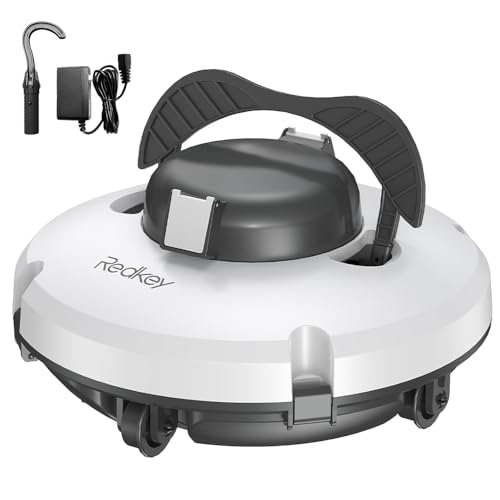 Redkey S100 Poolroboter Akku, Akkulaufzeit 130 Minuten,Max Steigung 18°,Selbstparkend, Automatische Poolreiniger Kabelloser, Poolreinigungsroboter,Geeignet für Flache Pools bis zu 100 m² Redkey S100 Poolroboter Akku, Akkulaufzeit 130 Minuten,Max Steigung 18°,Selbstparkend, Automatische Poolreiniger Kabelloser, Poolreinigungsroboter,Geeignet für Flache Pools bis zu 100 m² von Redkey