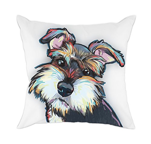 Redland Art süsse Haustier Hunde Muster Baumwolle Leinen oder Baumwolle Polyester Überwurf Kissenbezug Home Decor, Cd-go-w1, 45 x 45 cm von Redland Art