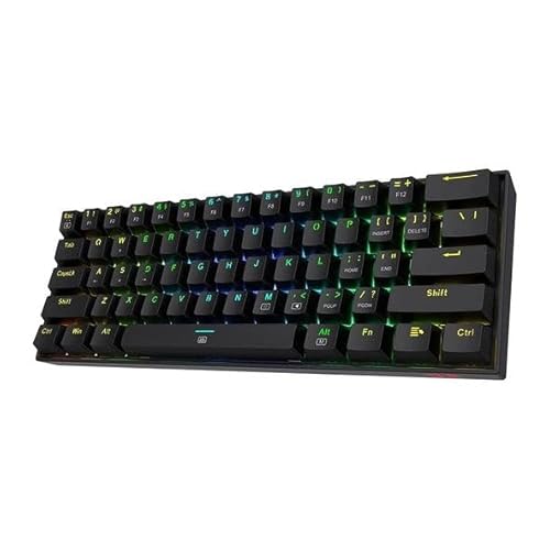 Redragon Dragonborn RGB - Mechanische Gaming-Tastatur - Netzwerk-Switches - Abnehmbares USB-Kabel - Schwarz (Schwarz) von Redragon