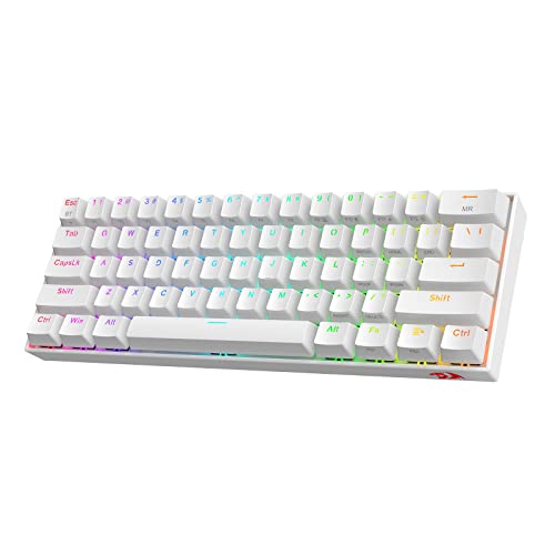 Redragon K530 Pro Draconic 60% Bluetooth/kabelgebundene / 2,4 GHz kabellose mechanische Tastatur, 61 Tasten, Hot-Swap-fähige RGB-Gaming-Tastatur mit Clicky blauem Schalter, für Windows/Mac/Android Redragon K530 Pro Draconic 60% Bluetooth/kabelgebundene / 2,4 GHz kabellose mechanische Tastatur, 61 Tasten, Hot-Swap-fähige RGB-Gaming-Tastatur mit Clicky blauem Schalter, für Windows/Mac/Android von Redragon