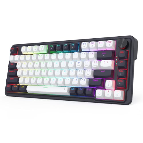 Redragon K673 HE Rapid Trigger Gaming-Tastatur 81 Tasten kabelgebunde mechanische Tastatur UltraMag 100% POM Magnetic Switch nächsten Generation 2-Module Floating Structure 2-lagige Geräuschdämpfung von Redragon