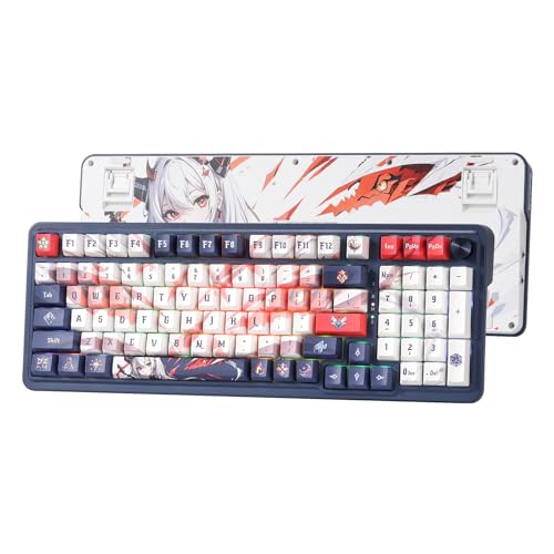 Redragon K686 PRO SE 98 Tasten Gasket RGB Gaming Tastatur, 3-Modus Anime Mechanische Tastatur mit Hot-Swap Sockel, Spezieller Drehknopfsteuerung & Geräuschdämpfenden Pads, Custom Hi-Fi Linear Schalter Redragon K686 PRO SE 98 Tasten Gasket RGB Gaming Tastatur, 3-Modus Anime Mechanische Tastatur mit Hot-Swap Sockel, Spezieller Drehknopfsteuerung & Geräuschdämpfenden Pads, Custom Hi-Fi Linear Schalter von Redragon