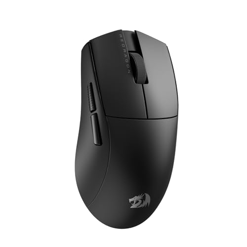 Redragon M916 PRO 3-Modus Wireless Gaming Maus, 49G Ultra-Leicht 26K DPI Maus mit Ergonomischem Natürlichem Griff, Voll Programmierbare Tasten, Software Unterstützt DIY Tastenbelegungen & DPI von Redragon