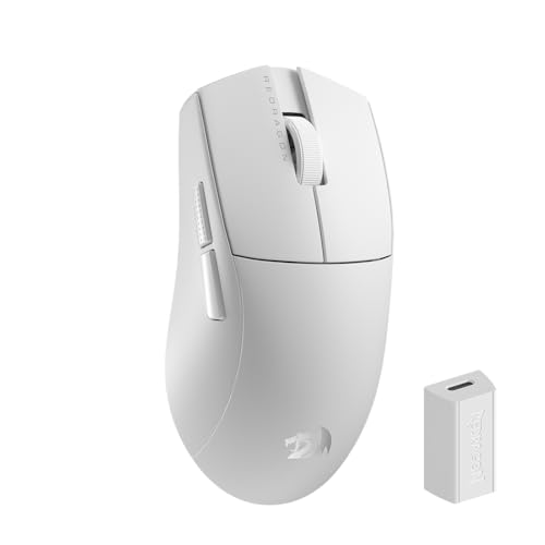 Redragon M916S 3-Modus-Gaming-Maus, 49G ultraleichte 26K DPI-Gamer-Maus mit natürlichem Griff, vollständig programmierbare Tasten, Software unterstützt DIY-Tastenkombinationen und DPI von Redragon