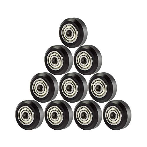 Redrex 10Pcs Ender 3 Rollen Kugellager 3d Drucker POM Rad 625zz für Ender 3 V2/Neo,Ender 3 S1,Ender 5/6/7,CR6 SE/CR10 Smart Pro/CR10S Pro V2,Kobra,Vyper,Chiron,Neptune,Aquila Series,Tevo Tarantula von REDREX