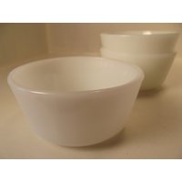 Anchor Hocking Auffach Milch Glas Pudding Tasse Schüssel Super Zustand von Redstone2020