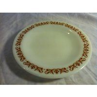 Corning Decor Teller "Filigrane Kupfer" Dessert - Oder Salatteller Dickeres Milchglas 1950Er 1960Er Jahre Ausgezeichneter Zustand" von Redstone2020