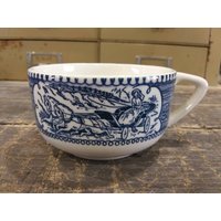Currier & Ives "Blue" Royal China Kaffee Oder Tee Tasse/Becher | 1 in Hervorragendem Zustand" von Redstone2020