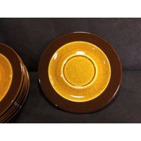 Decostone Andre Ponche "Gold Glade" Designer Collection Saucer American Vintage 1970Er Jahre in Hervorragendem Zustand Und Sooo Hübsch" von Redstone2020