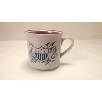 Salem Steingut Keramik Schild Mug/Kaffeetasse Sammlerstück in Ausgezeichnetem Zustand von Redstone2020
