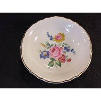 Vintage Dessertschale Beeren Schale Antik 1920Er 1930Er Jahre Blumenmotiv in Tollem Zustand von Redstone2020