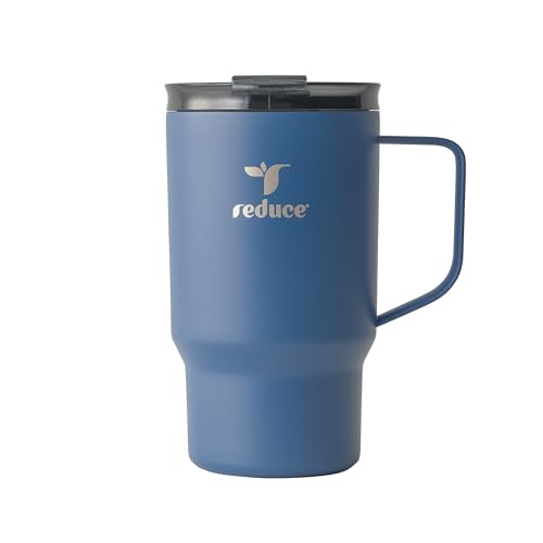 Reduce Hot1 Hot1 Thermobecher aus Edelstahl mit temperaturregulierendem Deckel, doppelwandig, vakuumgeeignet, für Becherhalter, hält Getränke 6 Stunden heiß, ideal für Kaffee, Tee und andere, von Reduce