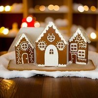 Lebkuchenhaus Holzleisten/Lebkuchenhäuser Weihnachtliches Wohndekor von RedwoodHome