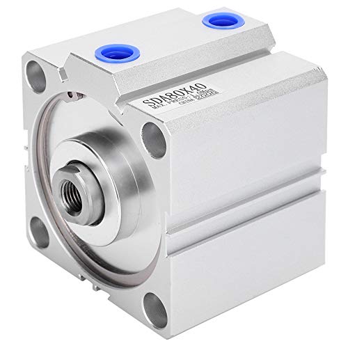 Edelstahl Druckluftzylinder SDA80X40 Dünnluftzylinder Spanngeräte Industrie für Manipulatoren Kleiner Raum von Redxiao