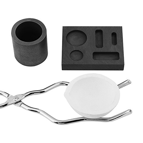 Quarzschmelztiegel + Zange + quadratischer Graphit + zylindrischer Graphit-Accessor von Redxiao