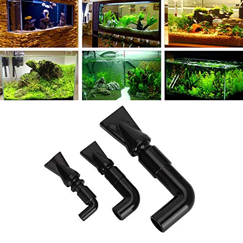 Entenschnabel Düse Aquarium, 360° Drehbar DREI Spezifikationen Beschleunigungsdüse Aquarium Wasserauslass für Aquarium Fish Tanks Fish Store Haushalt von Redxiao