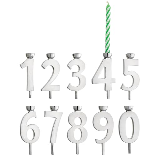 Reed & Barton Piece Candle Holder Let's Celebrate Kerzenhalter-Set, 10-teilig, Versilbert, metallisch, 1 LB Reed & Barton Piece Candle Holder Let's Celebrate Kerzenhalter-Set, 10-teilig, Versilbert, metallisch, 1 LB von Reed & Barton