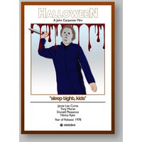 Halloween Michael Myers Druck/Bild Poster „Sleep Tight, Kids" von ReelAndInk