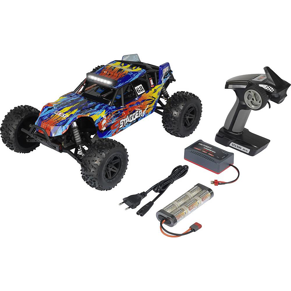 1:10 Ep Sandbuggy Stagger Rtr Sc Buggy Fahrzeug 100% Rtr Mit Akku Defektware D-Ware von Reely