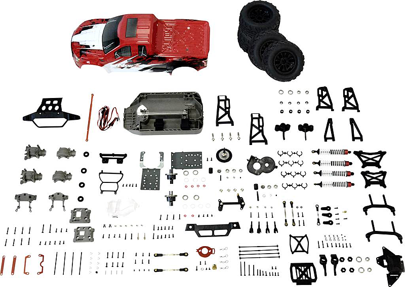 B-Ware Reely New1 1:10 Rc Modellauto Elektro Monstertruck Allradantrieb Bausatz Auto von Reely